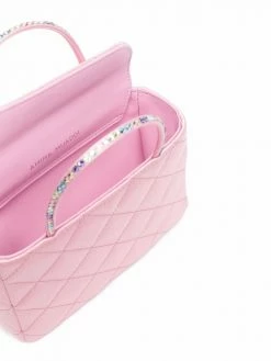 Amina Muaddi mini Betty quilted tote bag