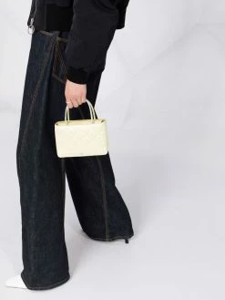 Amina Muaddi Mini diamond quilted clutch bag 10 Amina Muaddi mini diamond-quilted clutch bag