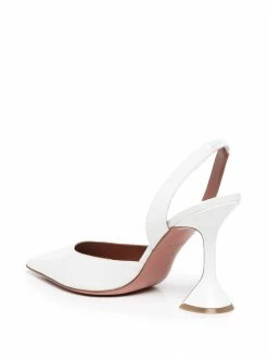 Amina Muaddi pointed-toe slingback-strap pumps