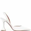 Amina Muaddi pointed-toe slingback-strap pumps