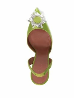 Amina Muaddi Crystal embellished pointed toe pumps 9 Amina Muaddi crystal-embellished pointed-toe pumps