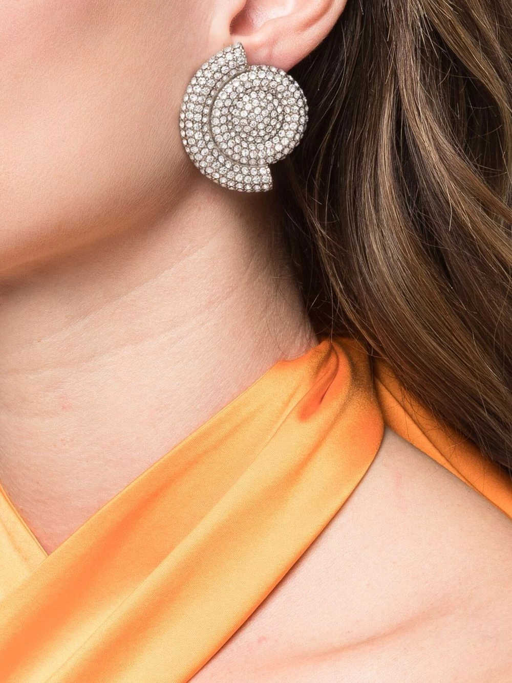 Amina Muaddi Tiny crystal stud earring 3 Amina Muaddi Tiny crystal stud earring